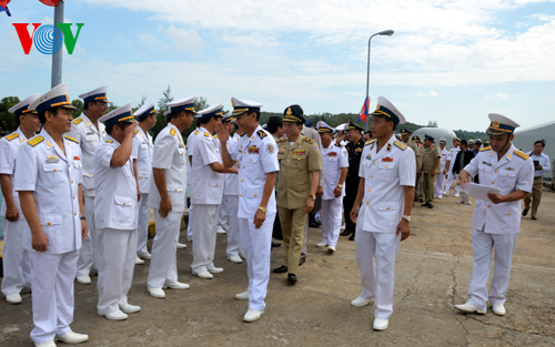 កងទ័ពជើងទឹកដំបន់ទី៥វៀតណាមនិងមូលដ្ឋានសឹកកងទ័ពជើងទឹកខែមរៈភូមិន្ទបង្កើនកិច្ចសហការយាមល្បាតរួម